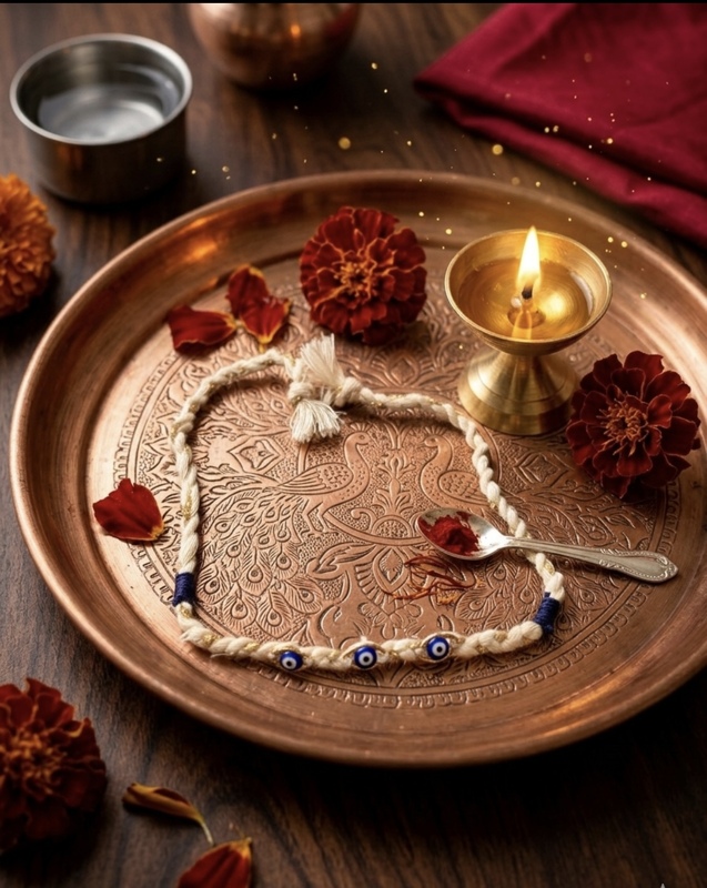 Blue Evil Eye Rakhi