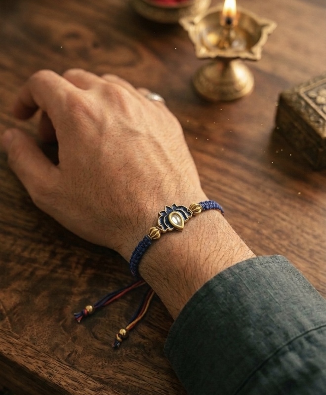 Blue Lotus Rakhi