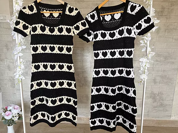 Heart Knit Dress