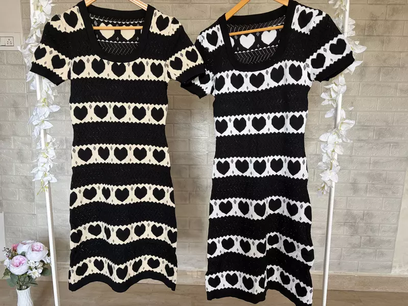 Heart Knit Dress