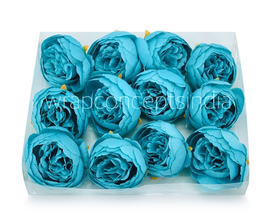 Peony-Turquoise Blue Peony