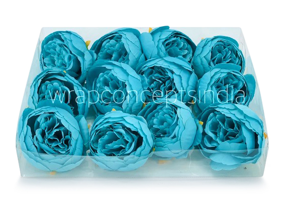 Peony-Turquoise Blue Peony