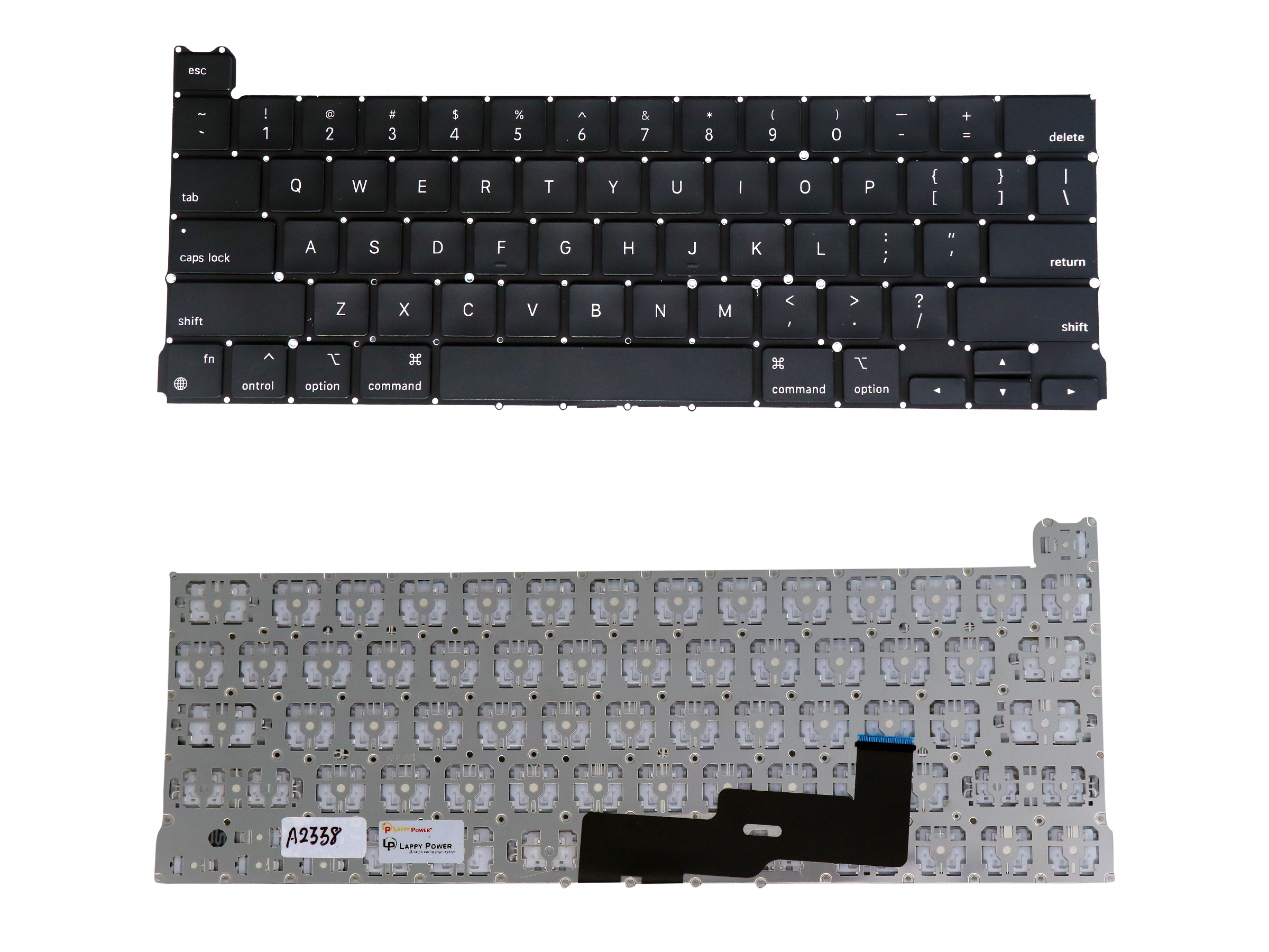 Replacement Keyboard for MacBook Retina A2338 13" M1 2020 EMC 3578 - US Layout, Non-Backlit for Apple A2338 Replacement Keyboard for MacBook Retina A2338 13" M1 2020 EMC 3578 - US Layout, Non-Backlit for Apple A2338