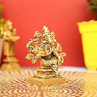 Goddess Varahi Bestower of Siddhi In Brass - 3 inch Height