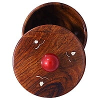 3 Inch Wooden Bowl with Cap 3 Inch Wooden Bowl with Cap