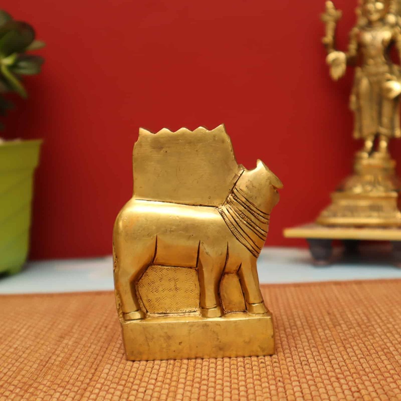 Shri Guru Raghavedra Maharaj Swami In Brass | Handmade - 4.5 inch Height