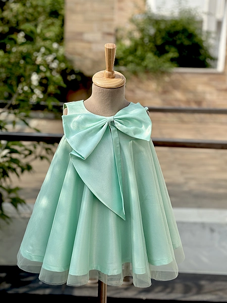Minty Green Bow Charm Gown