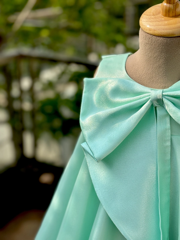 Minty Green Bow Charm Gown