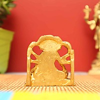 The Holy Saint Dattatreya In Brass - 2.5 inch Height
