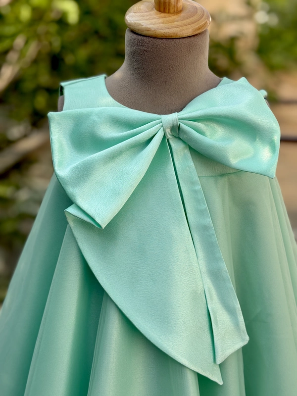 Minty Green Bow Charm Gown