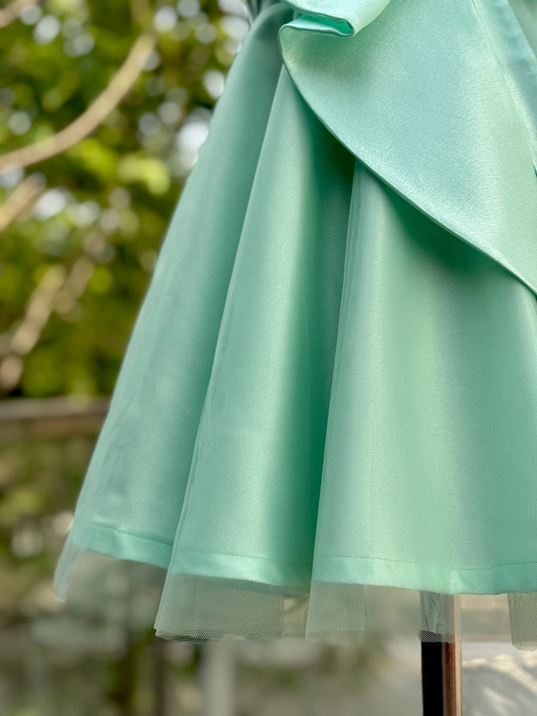 Minty Green Bow Charm Gown