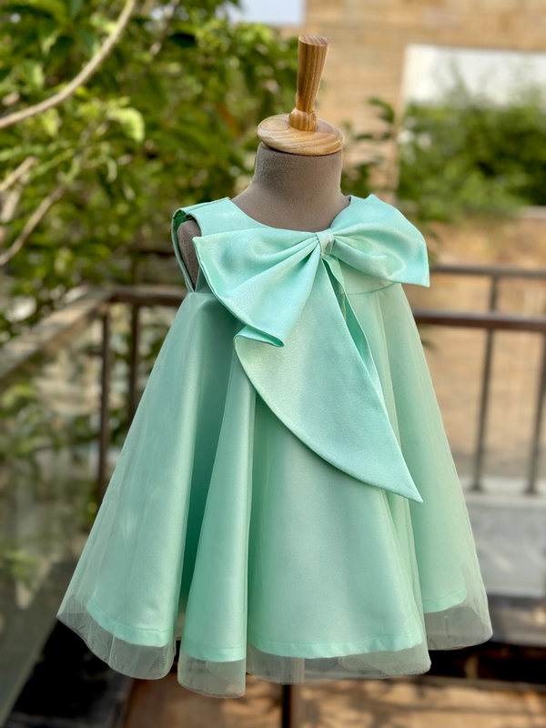 Minty Green Bow Charm Gown
