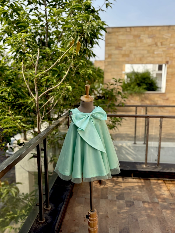 Minty Green Bow Charm Gown