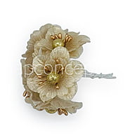 Gold Flowers on stick with ball & pollen