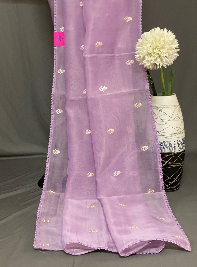 Keerthi - Kota Tissue Saree in Aari Work SWS85