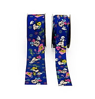 Deep Blue Mickey Minnie Ribbon
