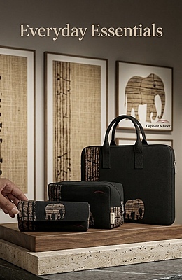 BLACK & BEIGE LAPTOP BAG