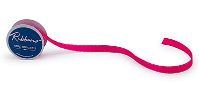 Grosgrain Ribbon with Cross Stitch Edges - Baby Pink