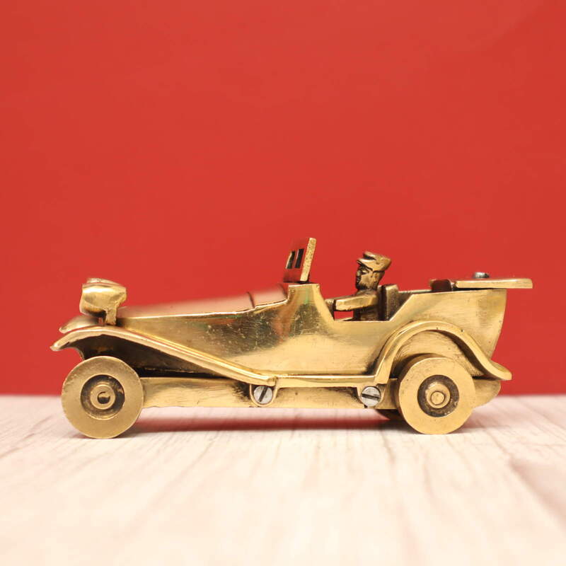 Vintage Car in Brass
