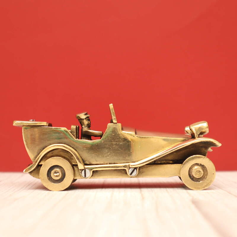Vintage Car in Brass