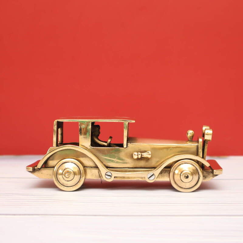 Brass Vintage Car