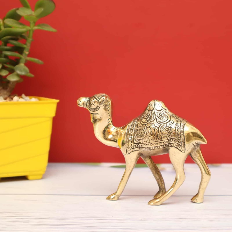 Majestic Decorative Camel in Brass - 4.5 inch Heigh