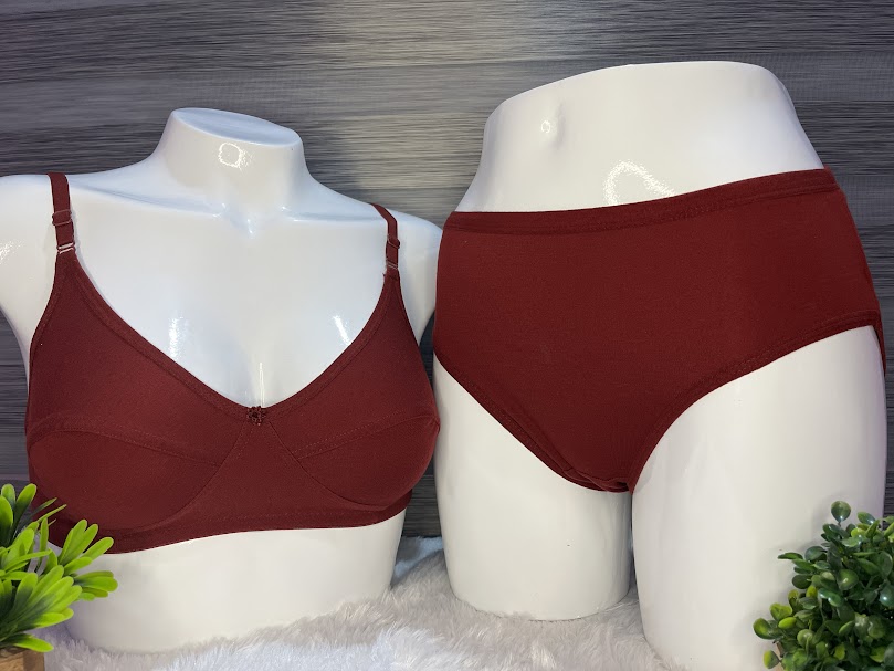 Saree Bra with Panty #Red