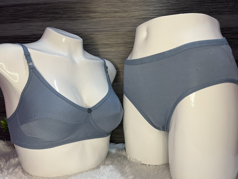Saree Bra with Panty #Grey