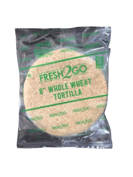 Fresh2go - Frozen Wholewheat Tortilla 8Inch (12*45G)