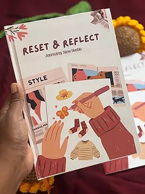 testReset & Reflect Edition (4-Month Guided Journal) Lady pink