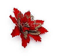 Red Flower with Glitter Flower Center