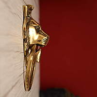 Brass Loin door knocker