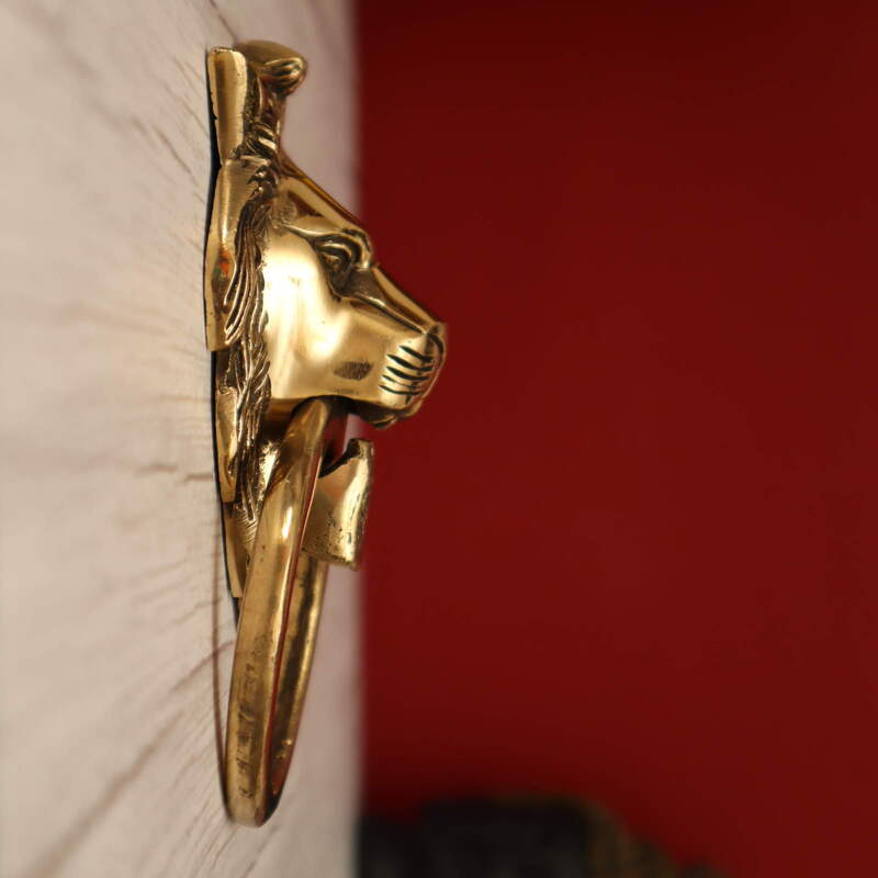 Brass Loin door knocker