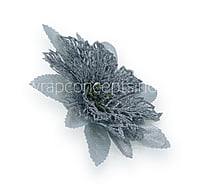 Silver Flower With Silver Glitter Petals