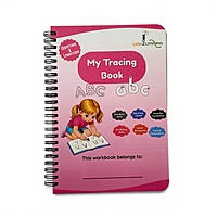 Lines, Curves & Alphabet Tracing Book — A5 — Wiro Bound — Free Mini Sketch Pen