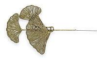 Ginkgo Glitter leaf on Stick
