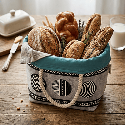 GEOMETRIC CIRCLE ROLL DOWN BAG