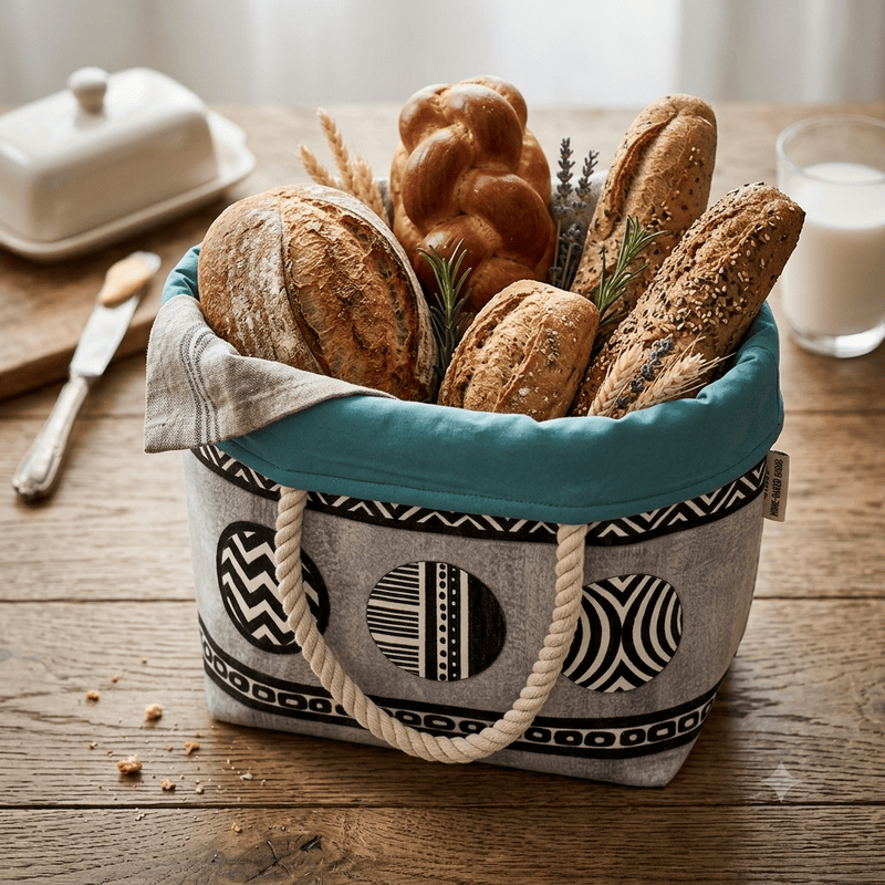 GEOMETRIC CIRCLE ROLL DOWN BAG