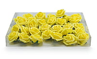 Small Yellow Foam Rose on stick