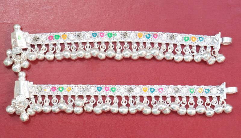 Silver Anklets for Baby 1 years 10364