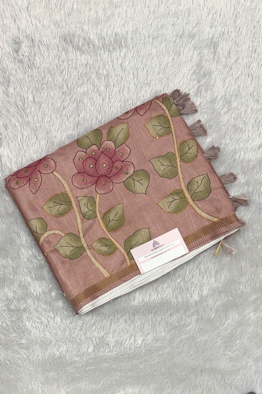 Kamakshi Crepe Tussar Saree : SWS640