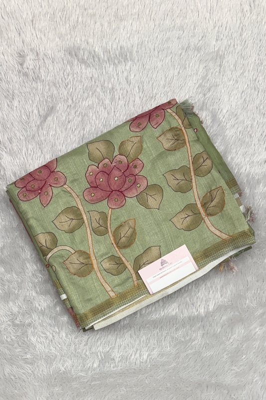 Kamakshi Crepe Tussar Saree : SWS640