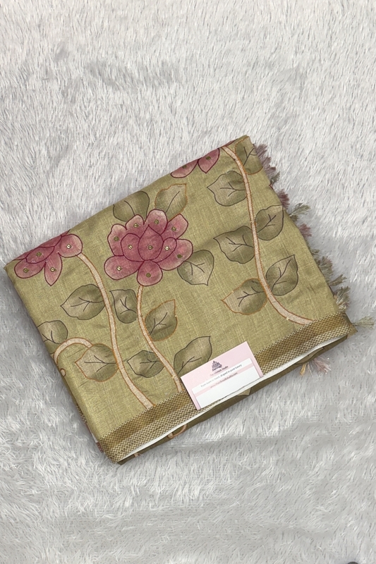 Kamakshi Crepe Tussar Saree : SWS640