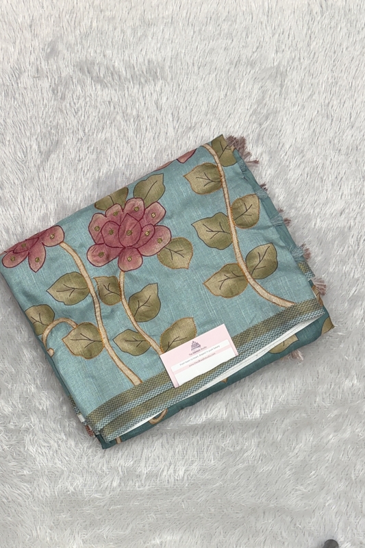 Kamakshi Crepe Tussar Saree : SWS640