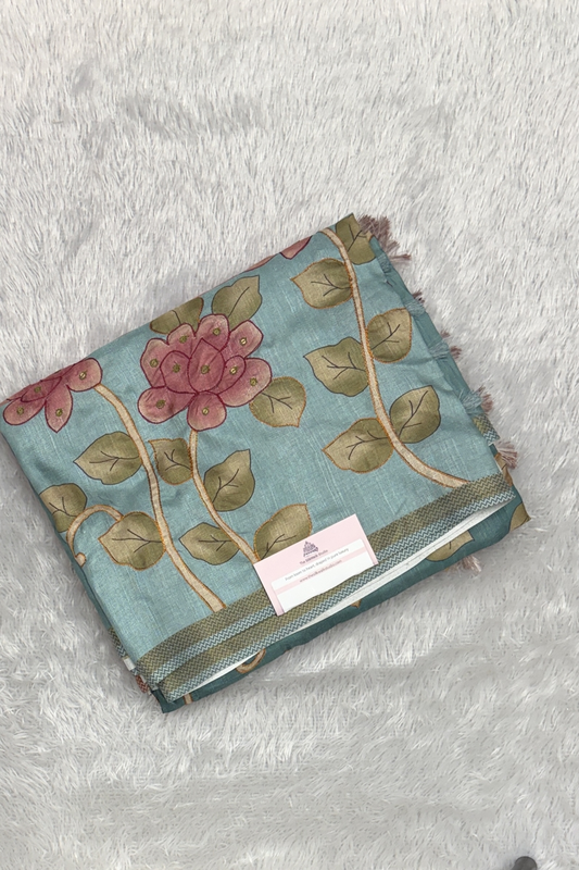 Kamakshi Crepe Tussar Saree : SWS640