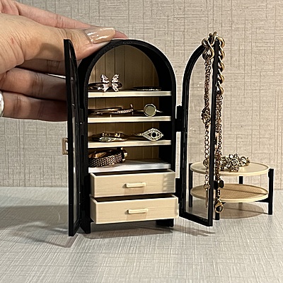Handcrafted miniature cabinet by The Miniature Co.
