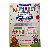 Alphabet Dot Sticker Activity Book for Kids — A5 SIZE — 500+ Dot Stickers Included