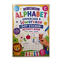 Alphabet Dot Sticker Activity Book for Kids — A5 SIZE — 500+ Dot Stickers Included
