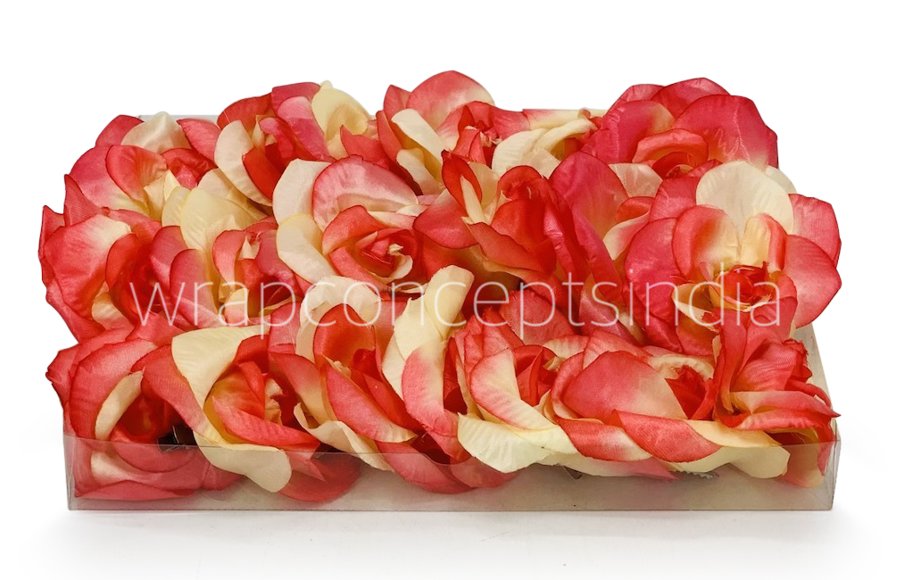 Coral & Lemon Rose Flower