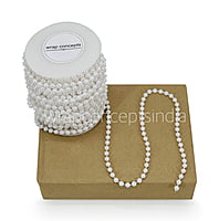 Medium Pearl String - White
